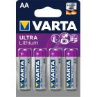 Varta Ultra Lithium AA Mignon / LR6 Batterie 4er Blister Varta Ultra Lithium AA Mignon / LR6 Batterie 4er Blister