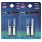 4x Stabbatterie CR425 für Elektro Posen, Angelposen, Bissanzeiger 2x2er Blister 4x Stabbatterie CR425 für Elektro Posen, Angelposen, Bissanzeiger 2x2er Blister