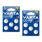 10x VARTA CR2032 DL2032 ECR2032 Lithium Knopfzellen 2x 5er Blister fr Uhren, Autoschlssel