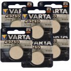 6x Lithium Knopfzelle Batterie Varta Electronic CR2430 3V 1er Blister