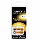Duracell Hörgerätebatterie 13AE / AE13 / DA13 / V13AT / PR48 / PR754 6er Blister