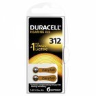Duracell Hörgerätebatterie 312AE / AE312 / DA312 / PR41 / PR736 / V312AT 6er Blister