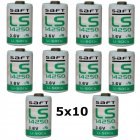 50x Lithium Batterie Saft LS14250 1/2AA 3,6Volt 50x Lithium Batterie Saft LS14250 1/2AA 3,6Volt