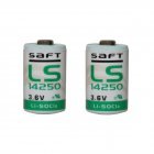 2x Lithium Batterie Saft LS14250 1/2AA 3,6Volt