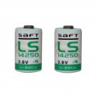 2x Lithium Batterie Saft LS14250 1/2AA 3,6Volt 2x Lithium Batterie Saft LS14250 1/2AA 3,6Volt