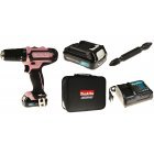 Makita Akku-Schlagbohrschrauber Set HP333DSAP1 Pink 12V, 24W, inkl. Transporttasche und Bits