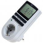 goobay Digitale Zeitschaltuhr mit Schutzkontaktanschluss Typ F Wei�